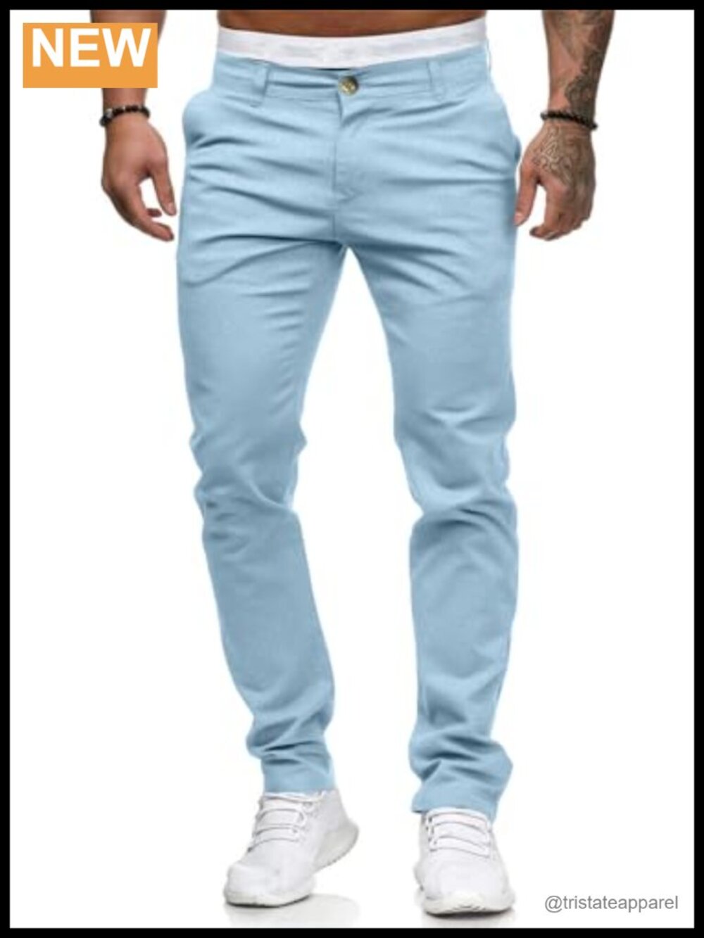 Slim Fit Stretch Chino Pants Casual Dress Comfort Slacks